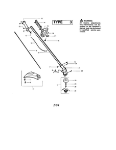Part Location Diagram of 530069753 Weed Eater Kit - gear box